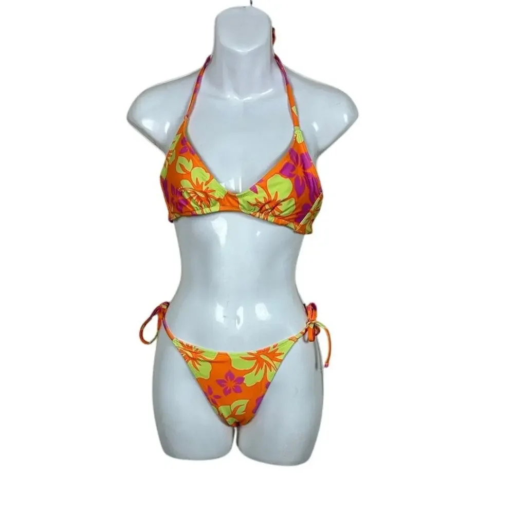 Wild Fable Floral Orange Bikini size XS/S